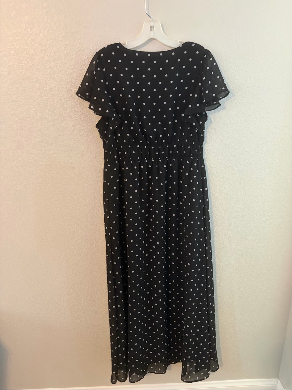 a new day Black Polka Dot V-Neck Maxi Dress - Picture 8 of 9